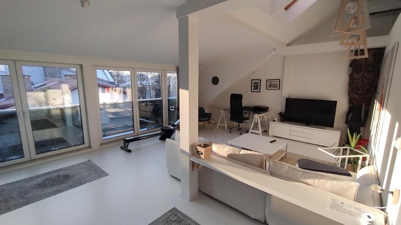 Loft 85 M2 Wilanow Krolewski Self Checkin Varšava Exteriér fotografie